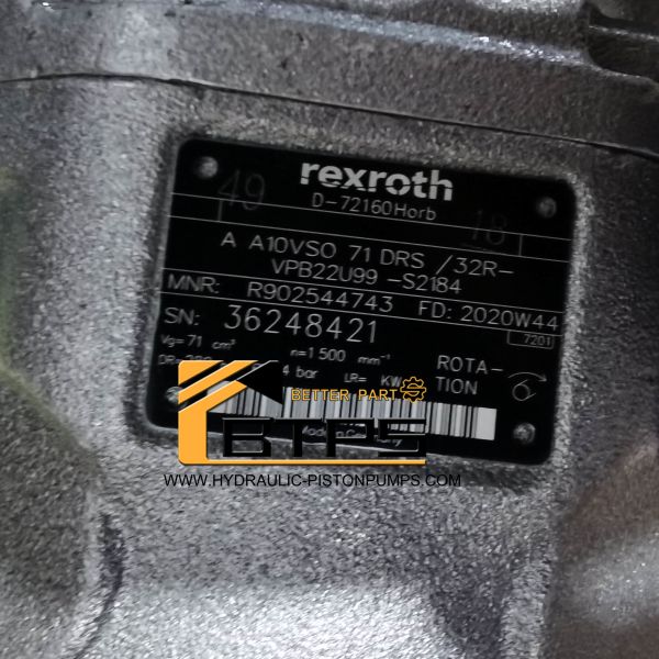 Hydraulic Rexroth Piston Pump A10VSO71DRS 32R-VPB22U99-S2184 A10VSO18/28/45/71/100/140