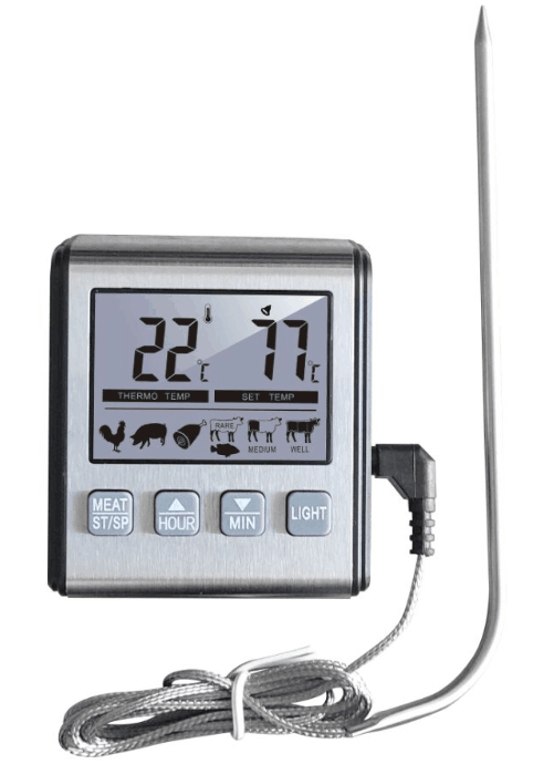 Kitchen Timer Backlight 1.5V Digital Food Thermometer