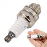 Gasoline Scooter Spark Plugs Ceramic Material 12.7mm Thread Size Heat Resistant