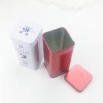 50G Tea Portable Black Gold Red Color Airtight Small Square Tin Box