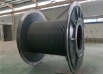 Steel Grooved Cable Drum Customized Axle Length 200mm-3000mm