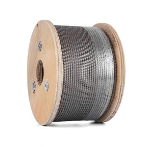 Wholesale 304 Aircraft 7 x 19 Strands Construction Stainless Steel Cable Rail Type of Core Steel core Galvanized 16Mm Steel Wire Rope from china suppliers