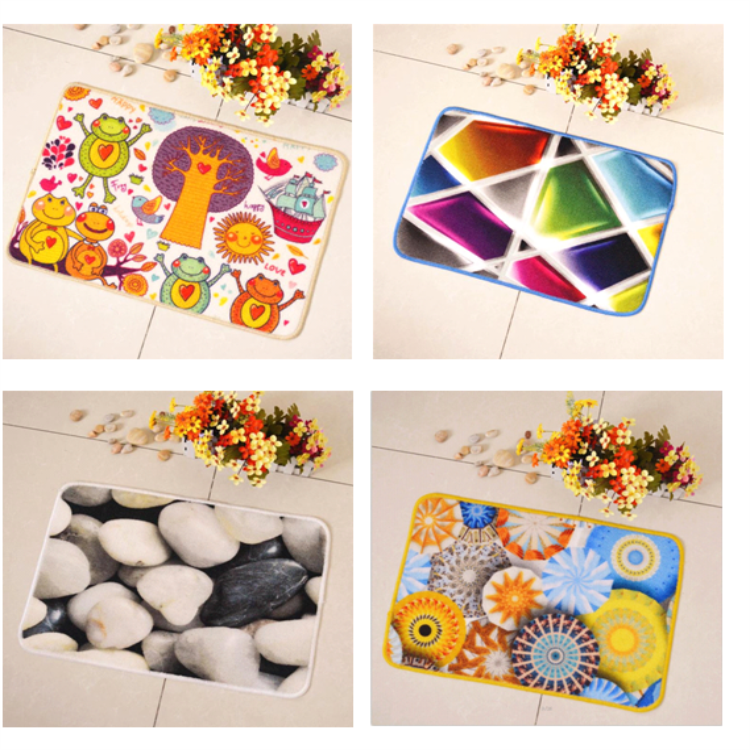 Cartoon bird design welcome door mat