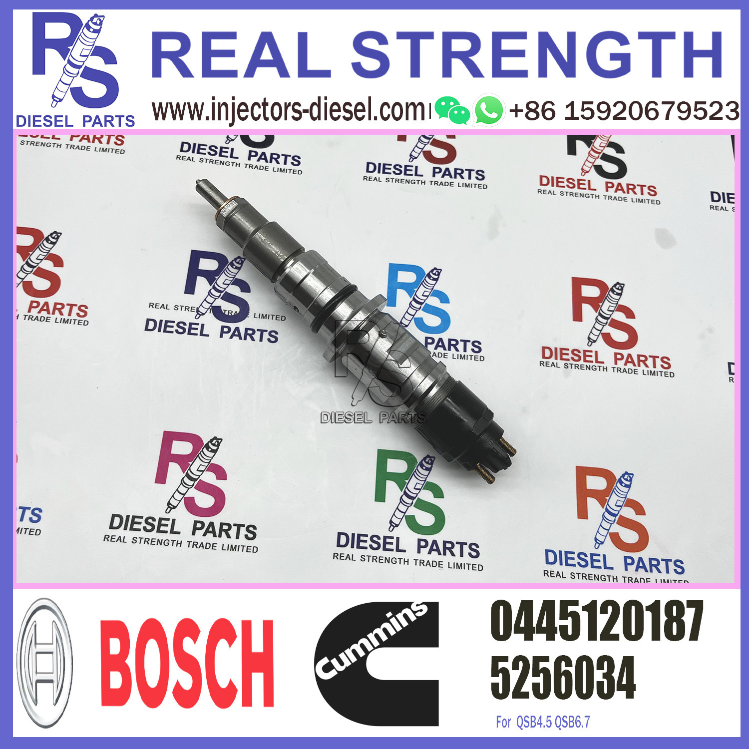 BOSCH Diesel Injector Assembly 0 445 120 187 Fuel Injection 0445120187
