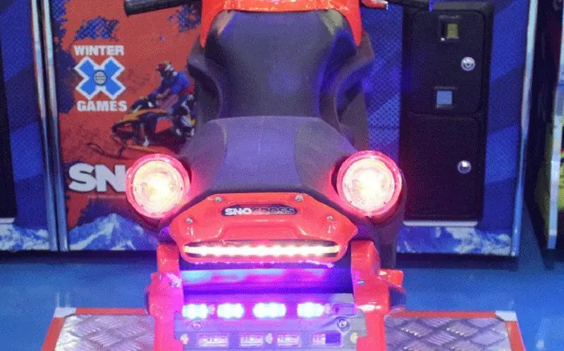 Winter X Games Snocross Moto Driving Arcade Game Machine RAWThrills Family Entertainment Center Bike Racing Games