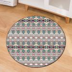 Modern Minimalist Printed Chair Floor Mat Round Office Computer Floor Mat