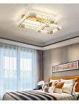 Luxury Living Room Smart Led Chandelier Modern Hall Glossy K9 Crystal Ceiling