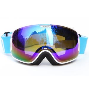 Wholesale Mountaineering Unigear Mirrored Ski Goggles , Anti Fog Ski Goggles Blue Color from china suppliers