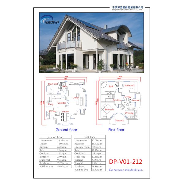 Light Steel Frame Structure Prefabricated Villa Energy Saving Modern Modular Homes