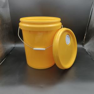 Wholesale 18L Industrial Lubricant Bucket With Nozzle Yellow Stackable 20lt Plastic Bucket from china suppliers