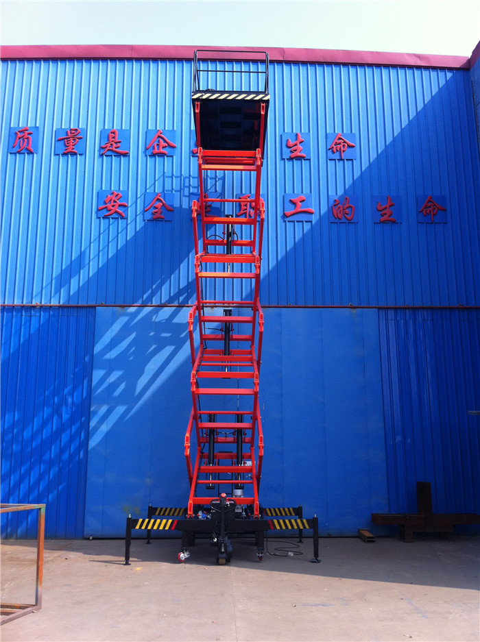Warehouse High Height Install/Maintence Equipment Mobile Scissor Structure Aerial Lift table