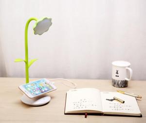 Wholesale Hot Selling Creative Rechargeable Sunflower LED Desk Lamp With Phone Stand from china suppliers