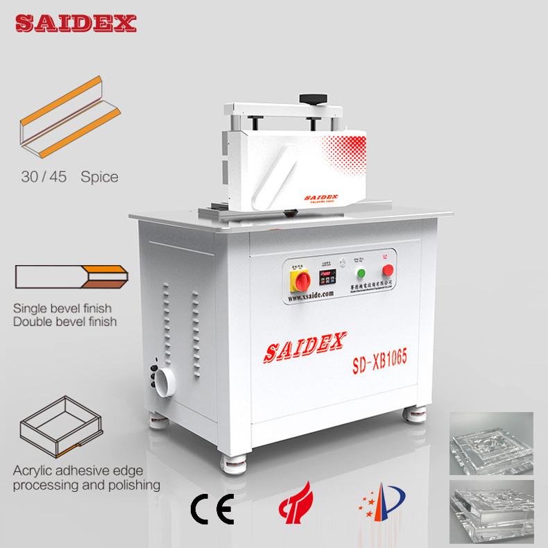 Acrylic Chamfering Machine 0-8mm Chamfer Width Cut & Polish At The Same Time
