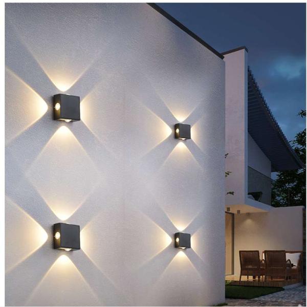 Stairs aisle corridor wall light modern LED balcony four sides wall lamp
