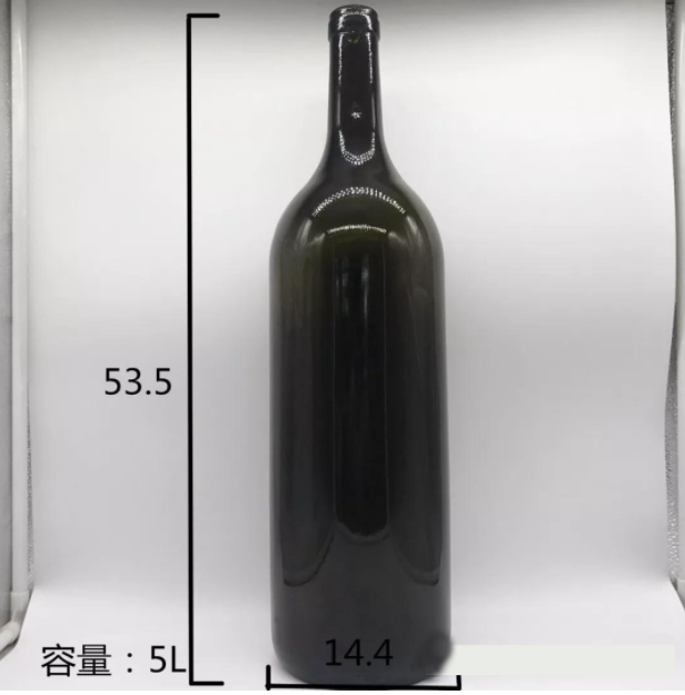 Hot Stamping Custom Size Accepted Empty Round Glass Bottle for Cooking Oil and Vinegar