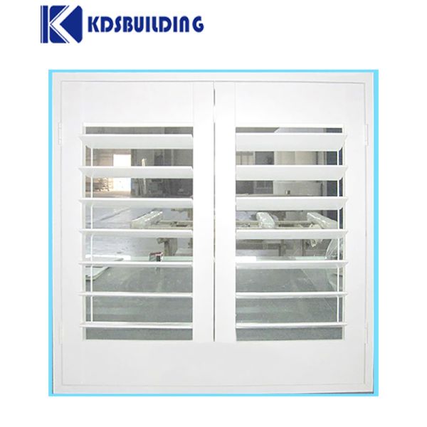 Wooden Shutter Outdoor Blind Window For Windows White Window Shutters Exterior Horizontal Louver Window