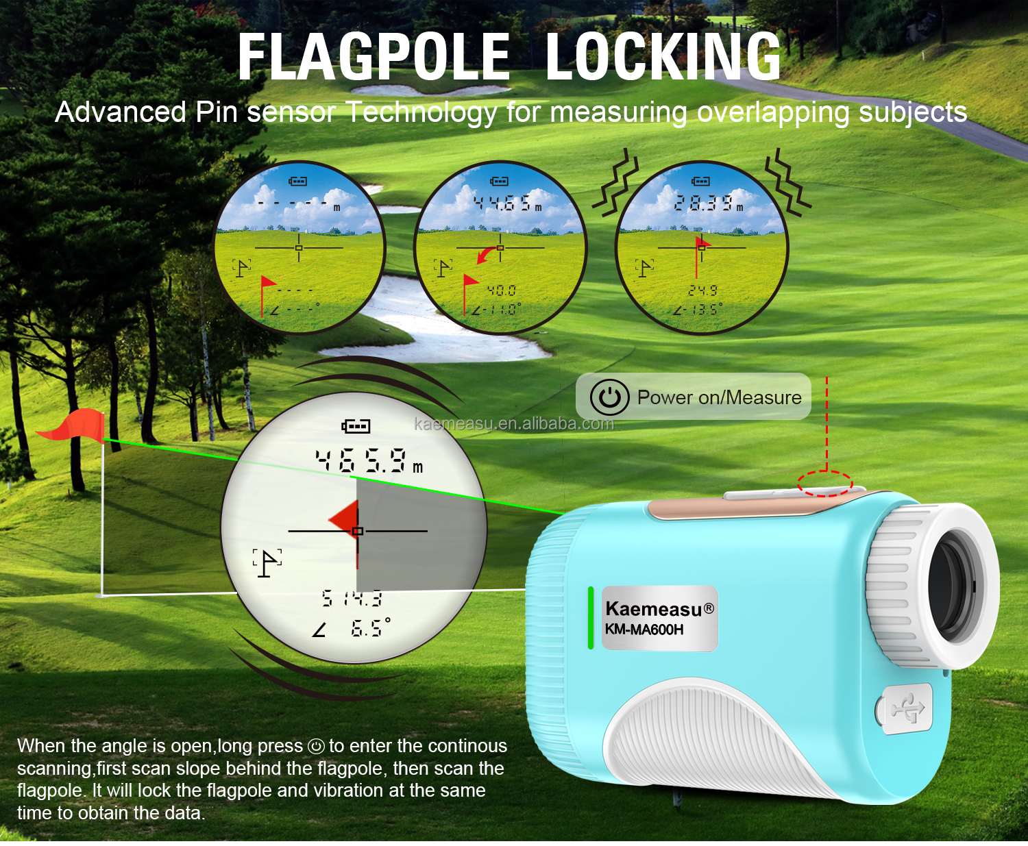 ABS PVC 800m Portable Golf Laser Rangefinder OEM Industrial Grade 6.5x for Kids Women 92*58*35mm