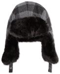 Barbour Kids Lined Wool Winter Hat In Olive Green Blank Logo Available