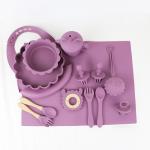 Wholesale Baby Geschirr Led Weaning Silicone Bib Spoon Bowl Spoon Bowl Plate