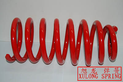 OEM Metal Truck Suspension Spring Chrome Silicon Steel Powder Coated Surface