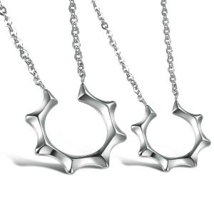 Wholesale New Fashion Tagor Jewelry 316L Stainless Steel couple Pendant Necklace TYGN050 from china suppliers