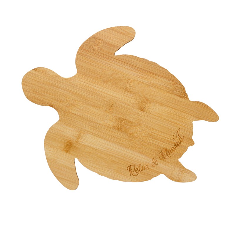 Kitchen 345mm X 300mm Wooden Bamboo Cutting Board Animal Shape