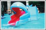 Industrial small amusement raft rides , fiberglass pool slide for Kids Water