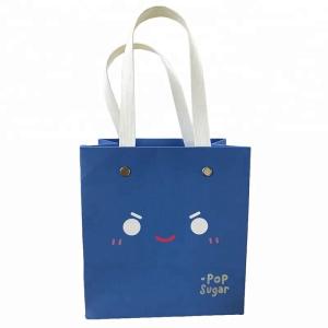 Wholesale Delicate Small Foldable Paper Bags , Cardboard Gift Bags Eco Friendly from china suppliers