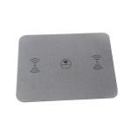 Multifunctional PU Leather Wireless Charging Mouse Pad With 3 Charging Stands