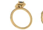 OV6X8mm 14K Solid Gold Jewellery , Rectangle 1.3 Carat Diamond Engagement Ring
