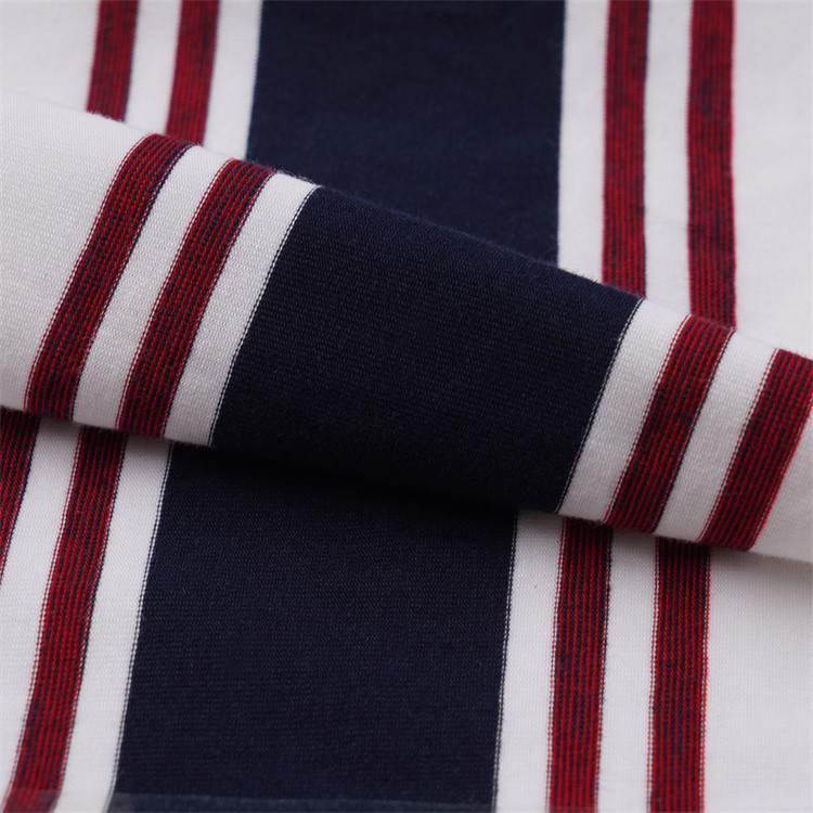 Good Quality Moisture-Wicking And Comfortable Durable Striped Material Fabric For Casual Wear