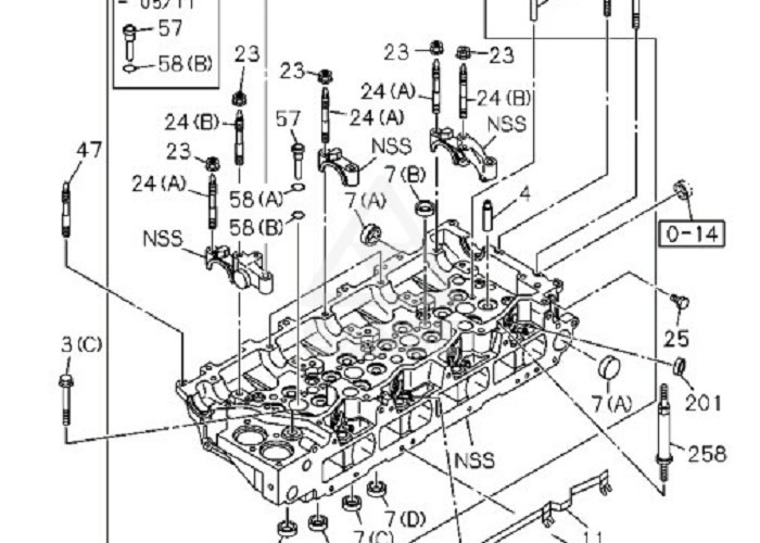 New Cylinder Heads 4M40 Engine Cylinder Head Fit Excavator Sumitomo , Diesel Engine Parts