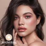 0.08mm Makeup Coffee Natural Black Contacts 1 Year With Lable