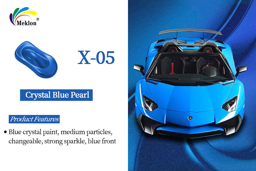 1K Crystal Blue Pearl Paints: Long Lasting Bright Color & Weathering Resistance