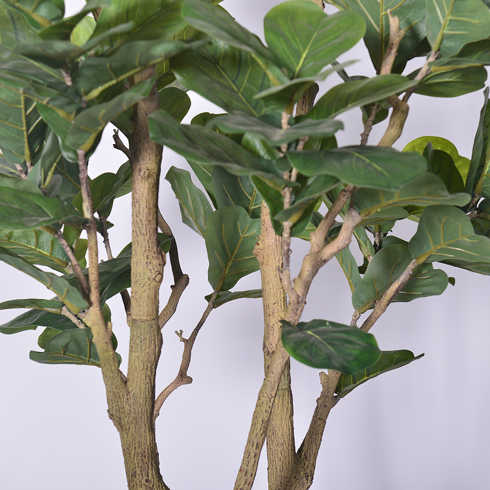 Multi-Stem 7ft Artificial Ficus Lyrata Faux Fiddle Leaf Fig Plant For Lobby Apartments hotel decolation