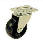 Black 50mm Caster Wheel 2 Inch Light Duty Top Plate Swivel Casters