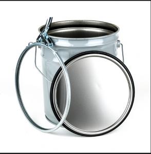 China 19L 5 Gallon Metal Grease Bucket With UN Approved Lever Lock Ring Lid on sale