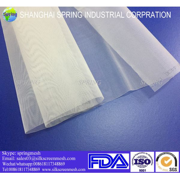 52GG Flour Nylon Bolting Cloth High Tension Low Elongation Excellent Tear Resistance