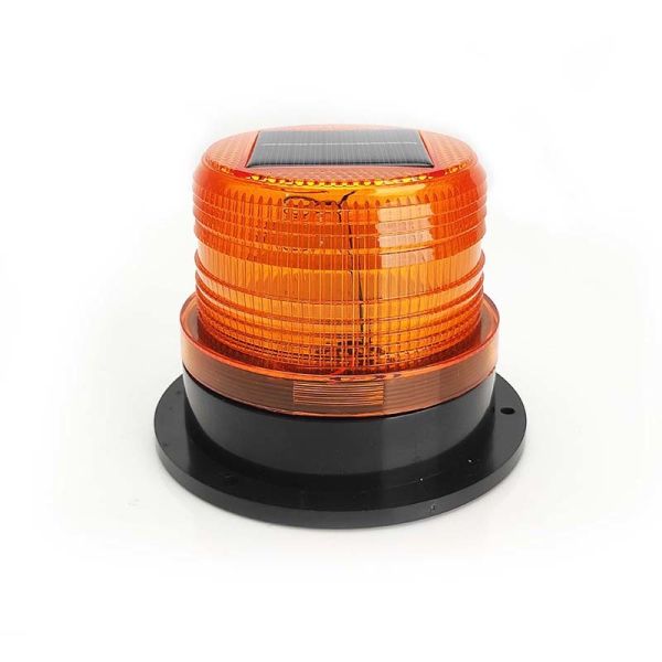 Solar DC 10-110V LED Rotary Flashing Strobe Warning Light Flashing Beacon Light
