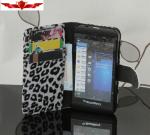New Arrivals LEOPARD Blackberry Z10 Flip Cover Cases Multi Type With Holder
