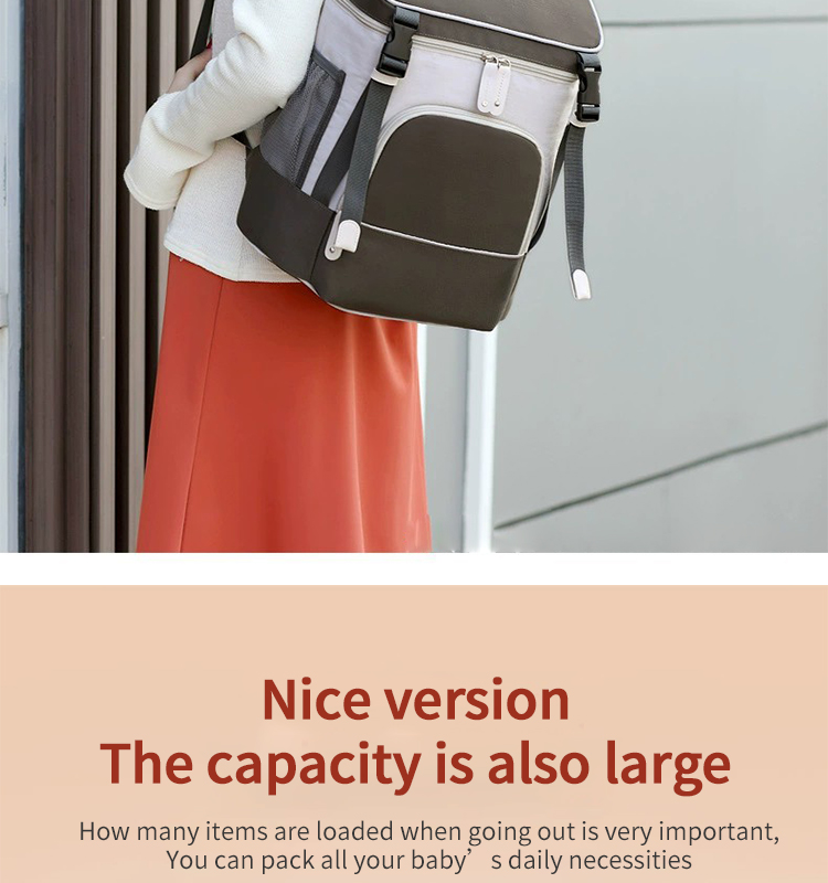 ISO9001 Softback Multifunction Travel Diaper Bag Backpack Water Resistant
