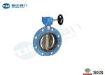 Ductile Iron Wafer Butterfly Valve Viton Lined Mono Flange Type ANSI 150