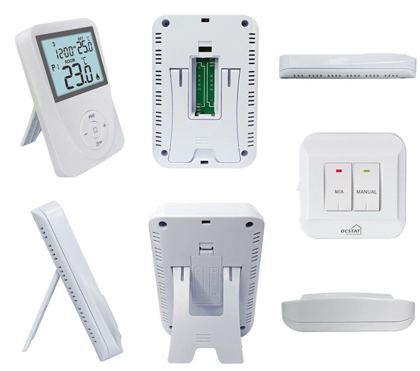 6A 8A Weekly Programmable RF Room Thermostat For Gas Boiler