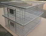 316 Stainless Steel Wire Mesh Basket Rectangle Shape ISO9001 Certificate