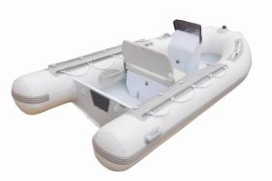 Wholesale 12.6 Feet Aluminum Rib Boat 380 Cm Double Deck Hulled Dinghy Light Weight For Tender from china suppliers