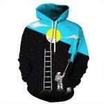 Personalized Logo Full Sublimation Hoodies Cotton Polyester Hoodie Couple