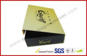 Wholesale Yellow Square Cigar Gift Box CMYK Printing Paper with Embossing Logo from china suppliers
