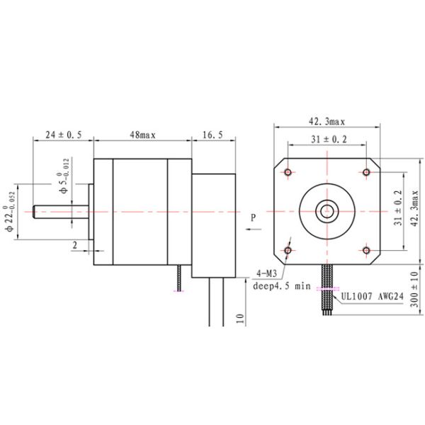 NEMA 17 Closed Loop Stepper Motor With Encoder 42x42x48mm 1.2A For Robot Accessories