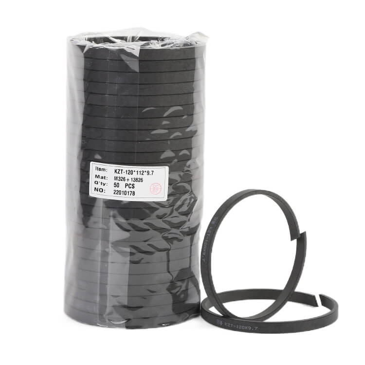 Size 120 112 9.7 KZT Black Excavator Hydraulic Piston Rings For Cylinder Seal Kit