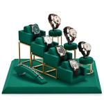 ROHS High End Suede Luxury Watch Display Wrist Watch Holder Stand